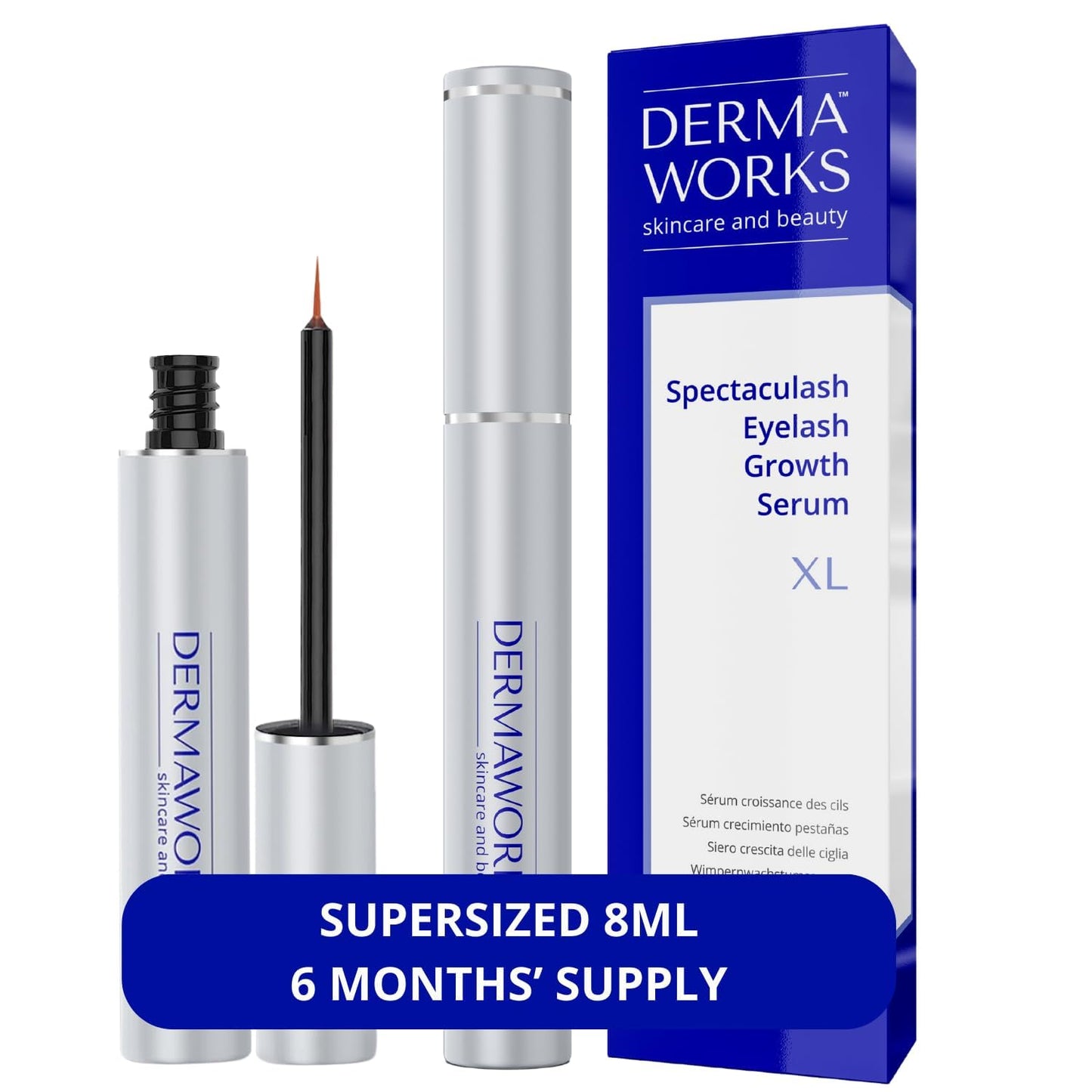 SPECTACULASH XL LASH SERUM for Eyelash Growth & Volume - Big Lashes Eyelash Growth Serum for Longer, Fuller, Natural Lashes - Suero Para Pestañas Crecimiento - Lash Conditioner & Boost -